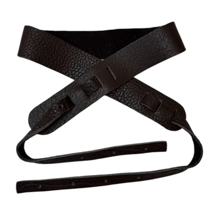 Lakota Leathers Banjo Strap - Non-Cradle Lakota Leathers Banjo Straps Chocolate / 2"