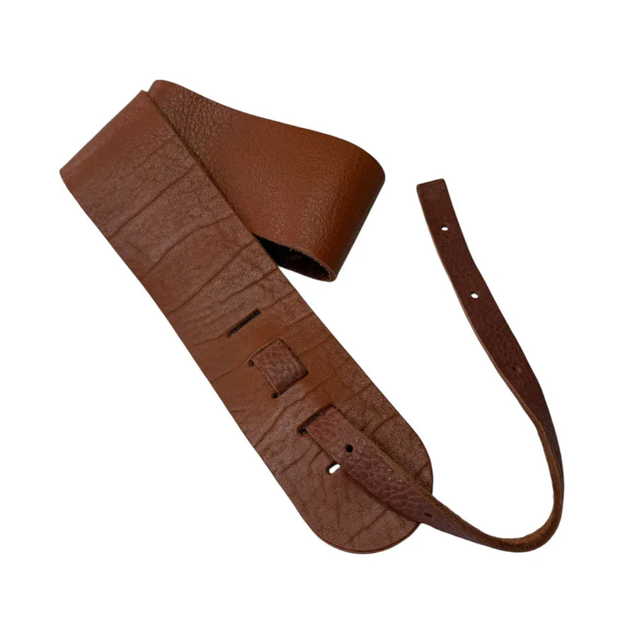 Lakota Leathers Banjo Strap - Non-Cradle Lakota Leathers Banjo Straps Tobacco / 3”