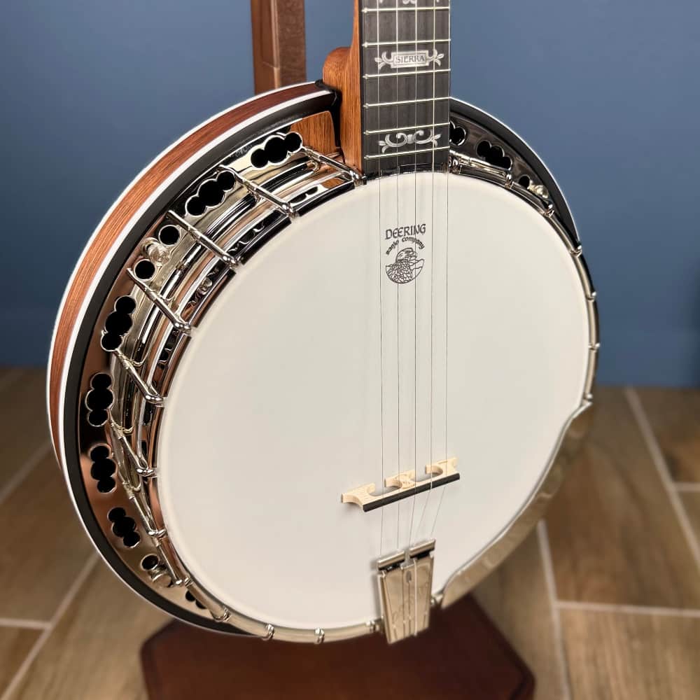Left Handed Deering Sierra 5-String Banjo (Mahogany) Deering 5 String Banjos Default