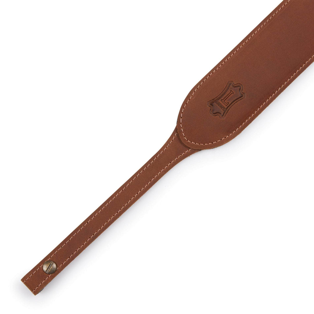 Levy's PM14 2.5 Geuine Leather Banjo Strap - Walnut