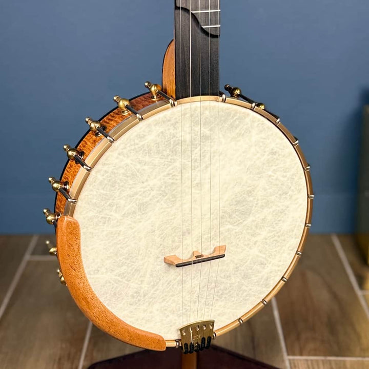Limited Edition Ome Jasmine 11" 5-String Curly Maple Banjo with Mahogany Neck & Rolled Brass Tone Ring Ome Banjos 5 String Banjos