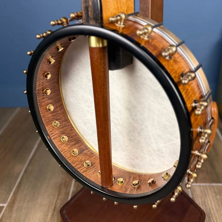 Limited Edition Ome Jasmine 11" 5-String Curly Maple Banjo with Mahogany Neck & Rolled Brass Tone Ring Ome Banjos 5 String Banjos