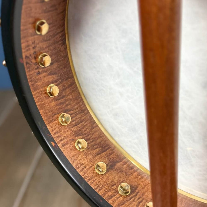 Limited Edition Ome Jasmine 11" 5-String Curly Maple Banjo with Mahogany Neck & Rolled Brass Tone Ring Ome Banjos 5 String Banjos
