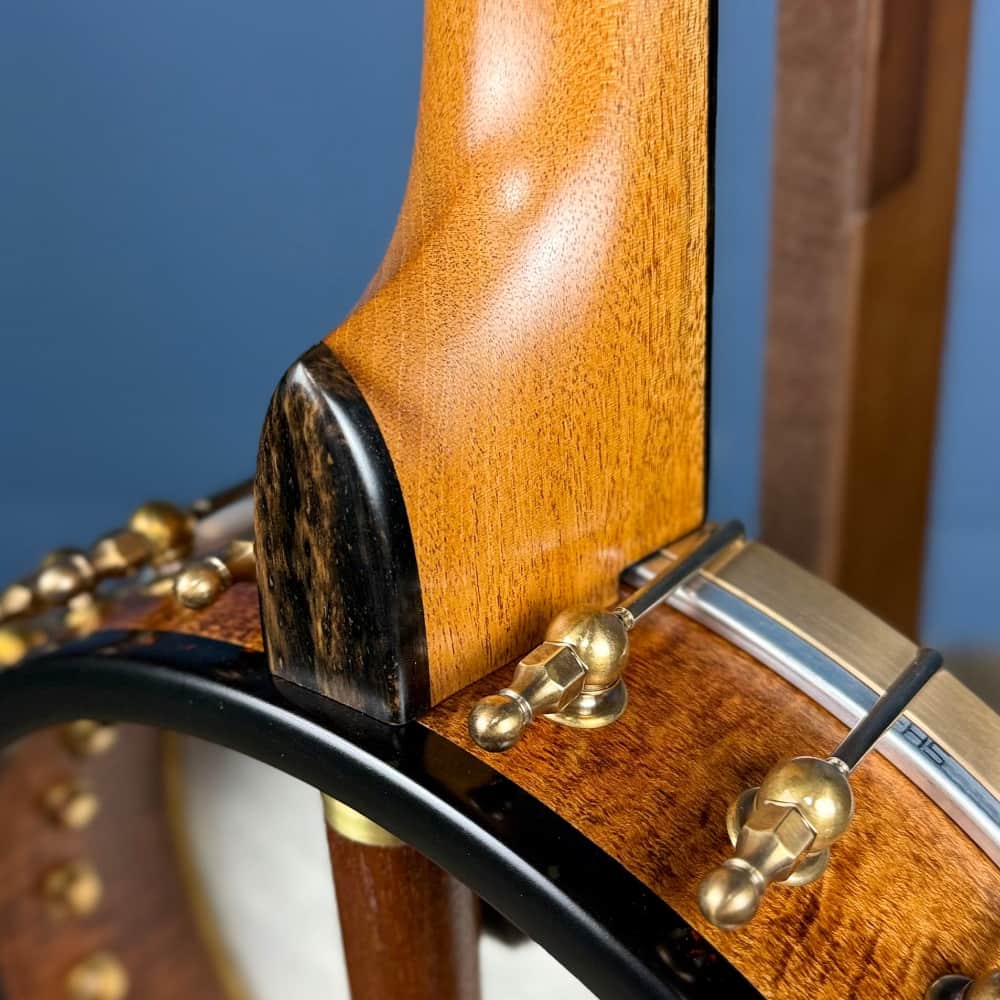 Limited Edition Ome Jasmine 11" 5-String Curly Maple Banjo with Mahogany Neck & Rolled Brass Tone Ring Ome Banjos 5 String Banjos