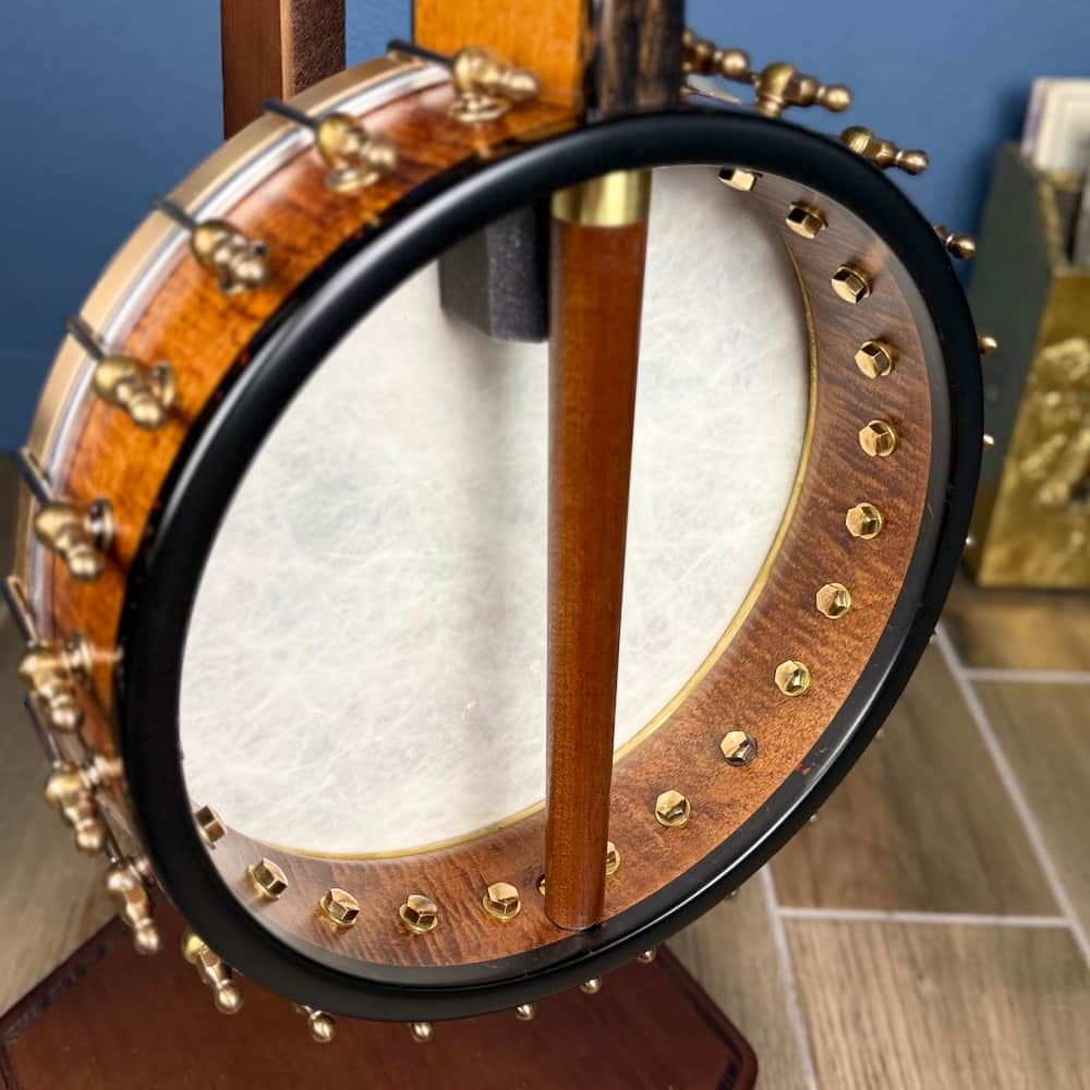 Limited Edition Ome Jasmine 11" 5-String Curly Maple Banjo with Mahogany Neck & Rolled Brass Tone Ring Ome Banjos 5 String Banjos