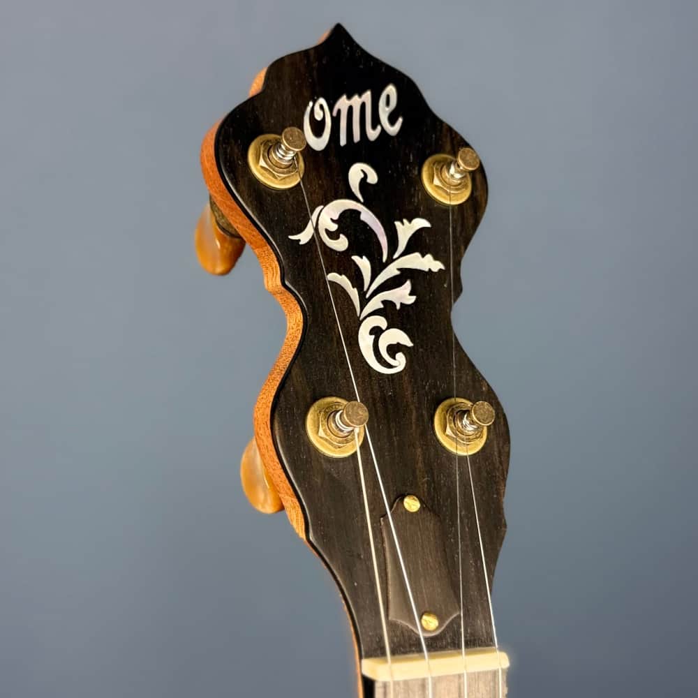 Limited Edition Ome Jasmine 11" 5-String Curly Maple Banjo with Mahogany Neck & Rolled Brass Tone Ring Ome Banjos 5 String Banjos
