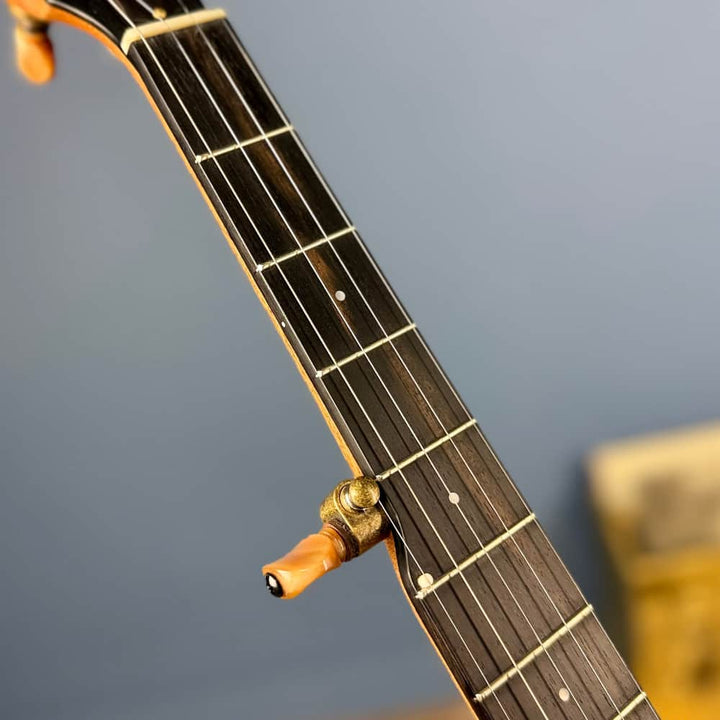 Limited Edition Ome Jasmine 11" 5-String Curly Maple Banjo with Mahogany Neck & Rolled Brass Tone Ring Ome Banjos 5 String Banjos