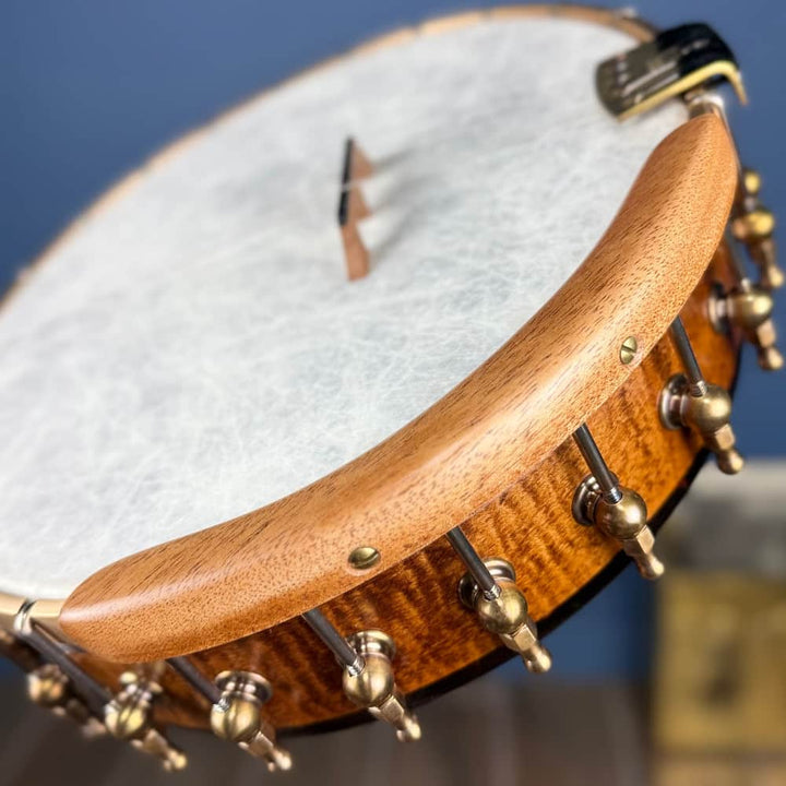 Limited Edition Ome Jasmine 11" 5-String Curly Maple Banjo with Mahogany Neck & Rolled Brass Tone Ring Ome Banjos 5 String Banjos