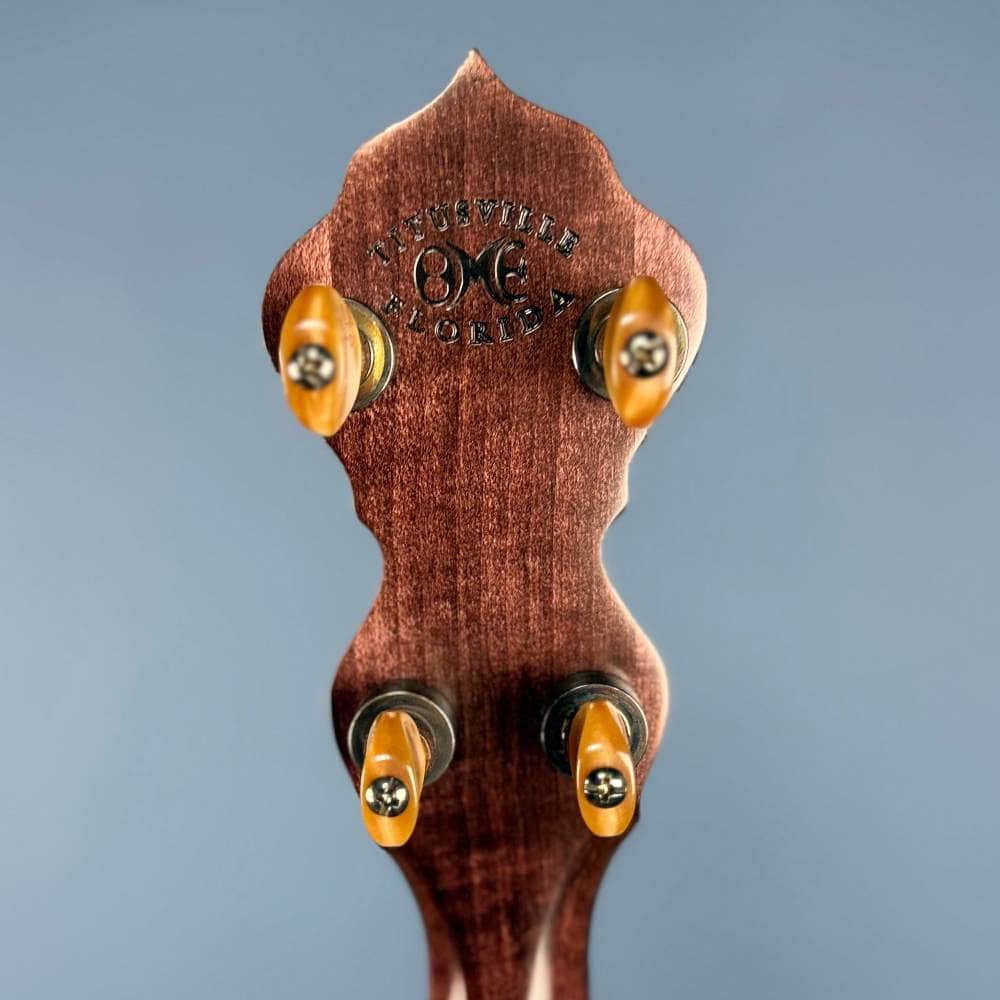 Limited Edition Ome Jasmine 11" 5-String Curly Maple Banjo with Rolled Brass Tone Ring, Used Ome Banjos 5 String Banjos
