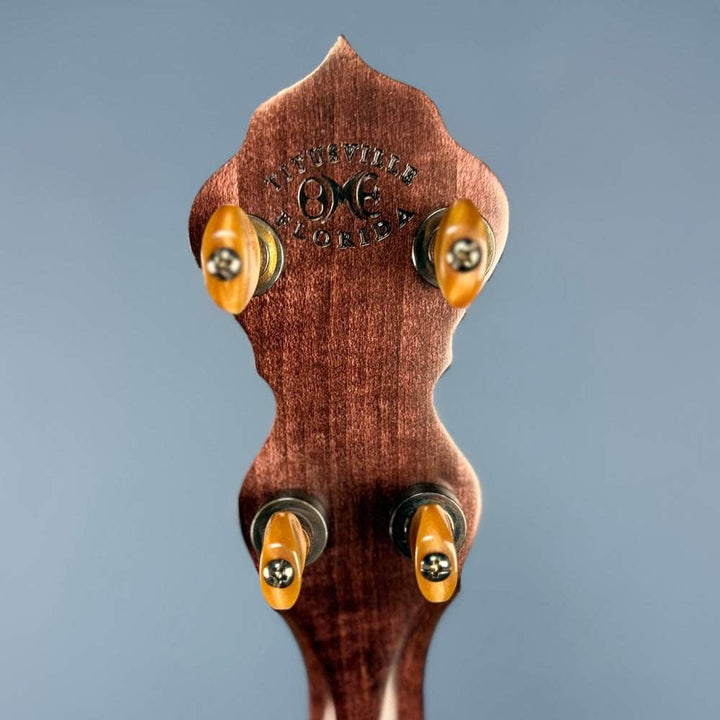 Limited Edition Ome Jasmine 11" 5-String Curly Maple Banjo with Rolled Brass Tone Ring, Used Ome Banjos 5 String Banjos