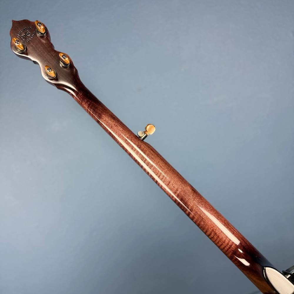 Limited Edition Ome Jasmine 11" 5-String Curly Maple Banjo with Rolled Brass Tone Ring, Used Ome Banjos 5 String Banjos