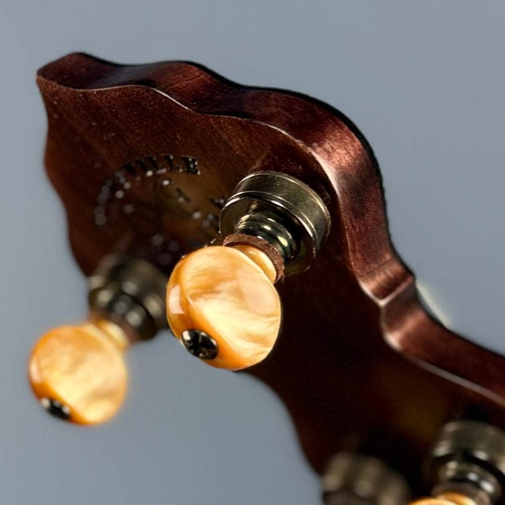 Limited Edition Ome Jasmine 11" 5-String Curly Maple Banjo with Rolled Brass Tone Ring, Used Ome Banjos 5 String Banjos