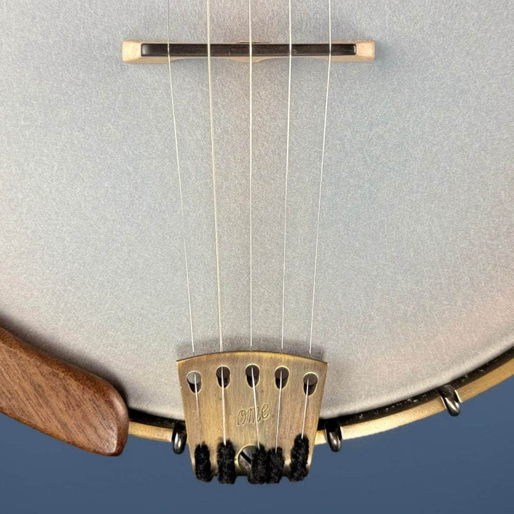 Limited Edition Ome Jasmine 11" 5-String Curly Maple Banjo with Rolled Brass Tone Ring, Used Ome Banjos 5 String Banjos