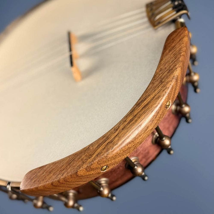 Limited Edition Ome Jasmine 11" 5-String Curly Maple Banjo with Rolled Brass Tone Ring, Used Ome Banjos 5 String Banjos