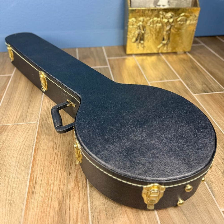 Limited Edition Ome Jasmine 11" 5-String Curly Maple Banjo with Rolled Brass Tone Ring, Used Ome Banjos 5 String Banjos