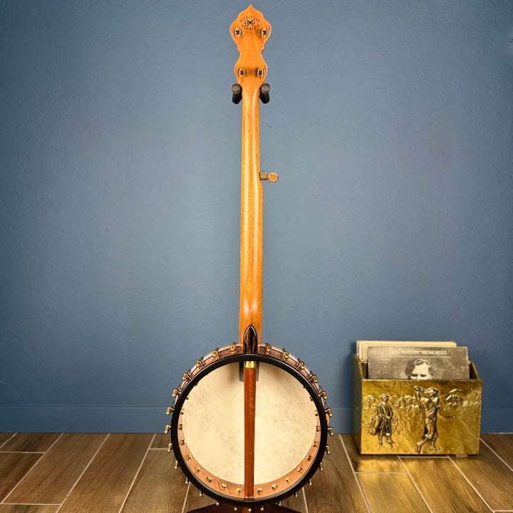 Limited Edition Ome Jasmine 12" 5-String Curly Maple Banjo with Mahogany Neck & Rolled Brass Tone Ring Ome Banjos 5 String Banjos