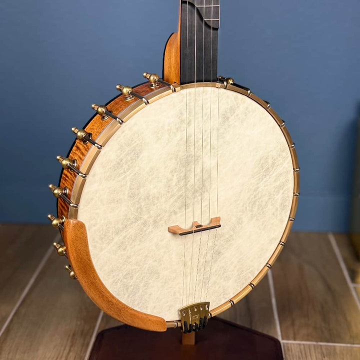 Limited Edition Ome Jasmine 12" 5-String Curly Maple Banjo with Mahogany Neck & Rolled Brass Tone Ring Ome Banjos 5 String Banjos