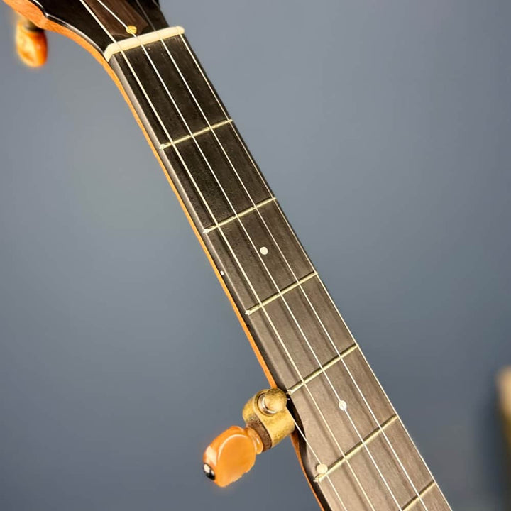 Limited Edition Ome Jasmine 12" 5-String Curly Maple Banjo with Mahogany Neck & Rolled Brass Tone Ring Ome Banjos 5 String Banjos