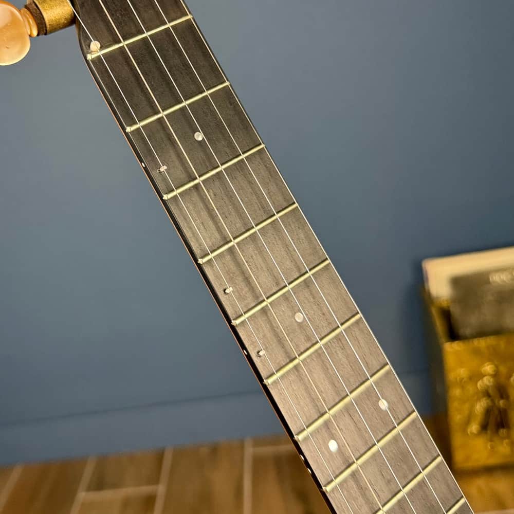 Limited Edition Ome Jasmine 12" 5-String Curly Maple Banjo with Mahogany Neck & Rolled Brass Tone Ring Ome Banjos 5 String Banjos