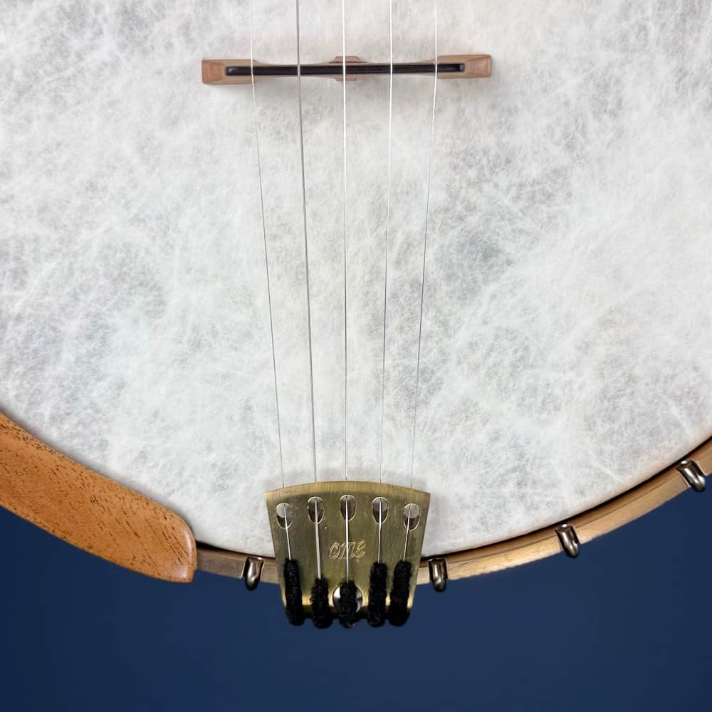 Limited Edition Ome Jasmine 12" 5-String Curly Maple Banjo with Mahogany Neck & Rolled Brass Tone Ring Ome Banjos 5 String Banjos
