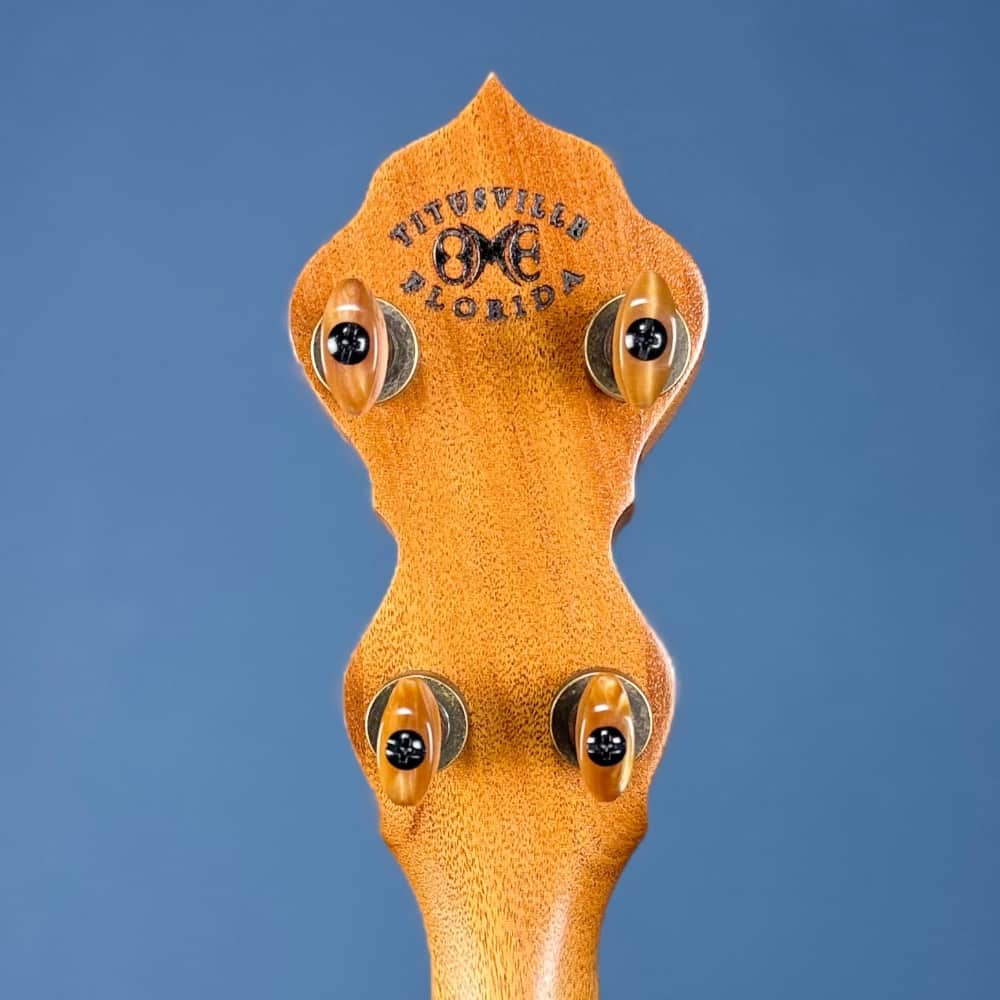 Limited Edition Ome Jasmine 12" 5-String Curly Maple Banjo with Mahogany Neck & Rolled Brass Tone Ring Ome Banjos 5 String Banjos