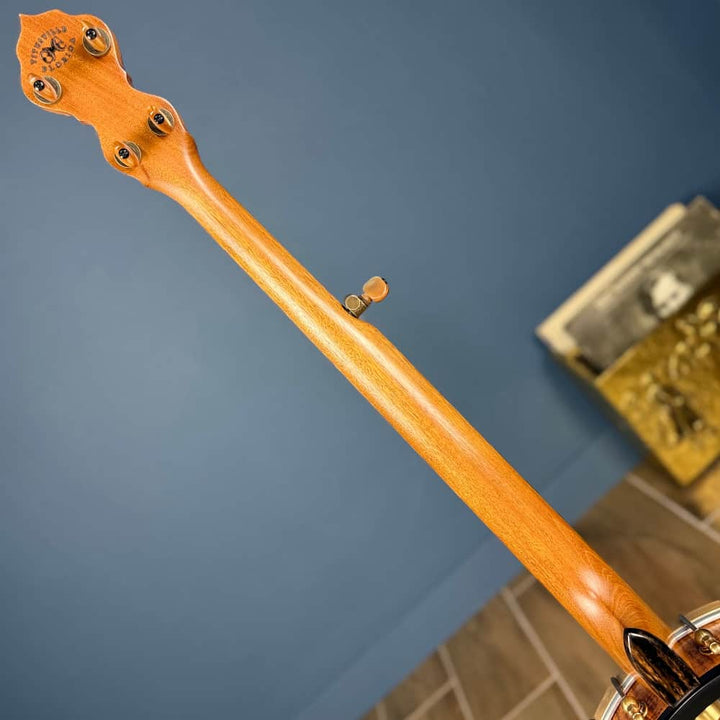 Limited Edition Ome Jasmine 12" 5-String Curly Maple Banjo with Mahogany Neck & Rolled Brass Tone Ring Ome Banjos 5 String Banjos