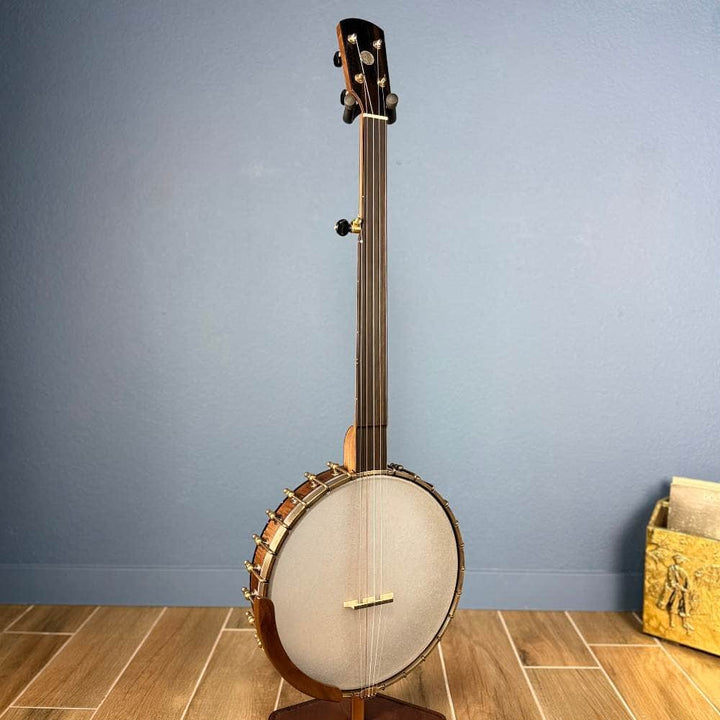 Ode Fretless Walnut Magician Nylon 5-String Openback Banjo 12" Ode Banjos 5 String Banjos