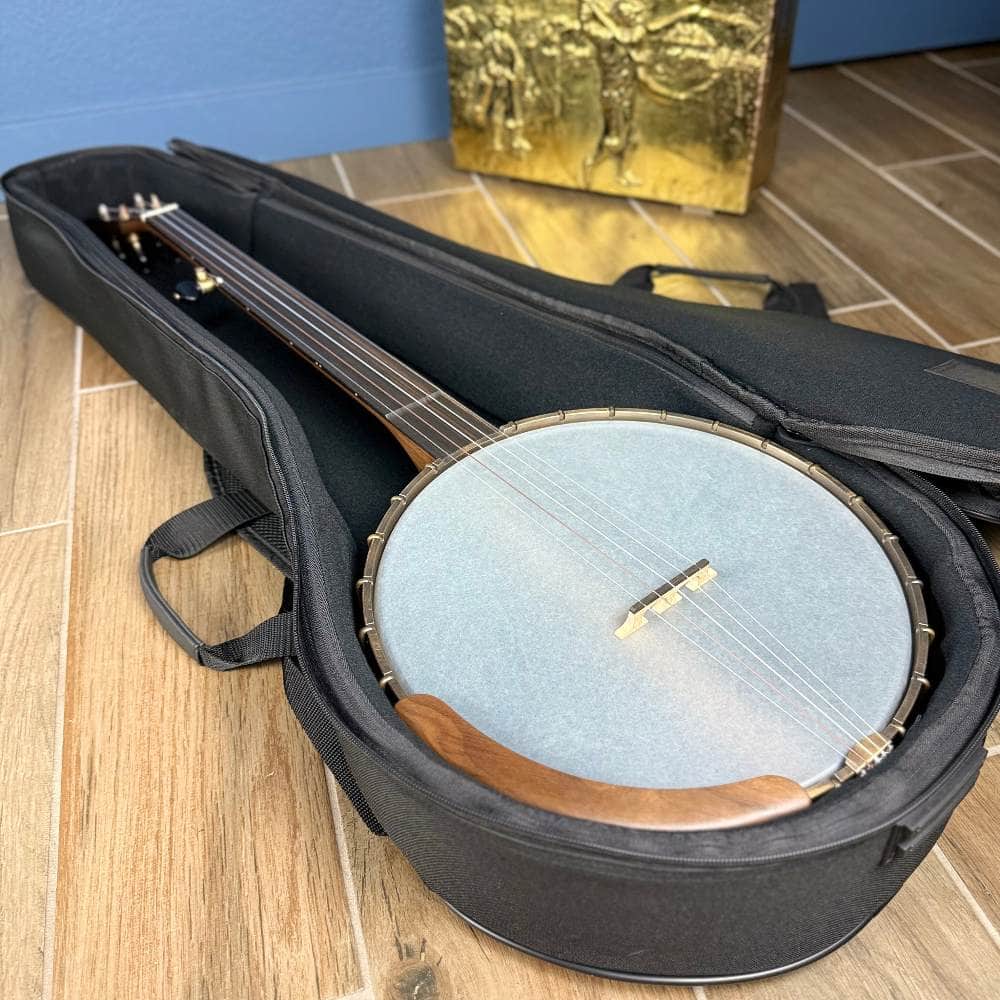 Ode Fretless Walnut Magician Nylon 5-String Openback Banjo 12" Ode Banjos 5 String Banjos