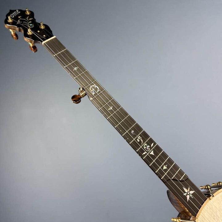 Ome Juniper 12" 5-String Openback Curly Maple Banjo #140 Ome Banjos 5 String Openback Banjo