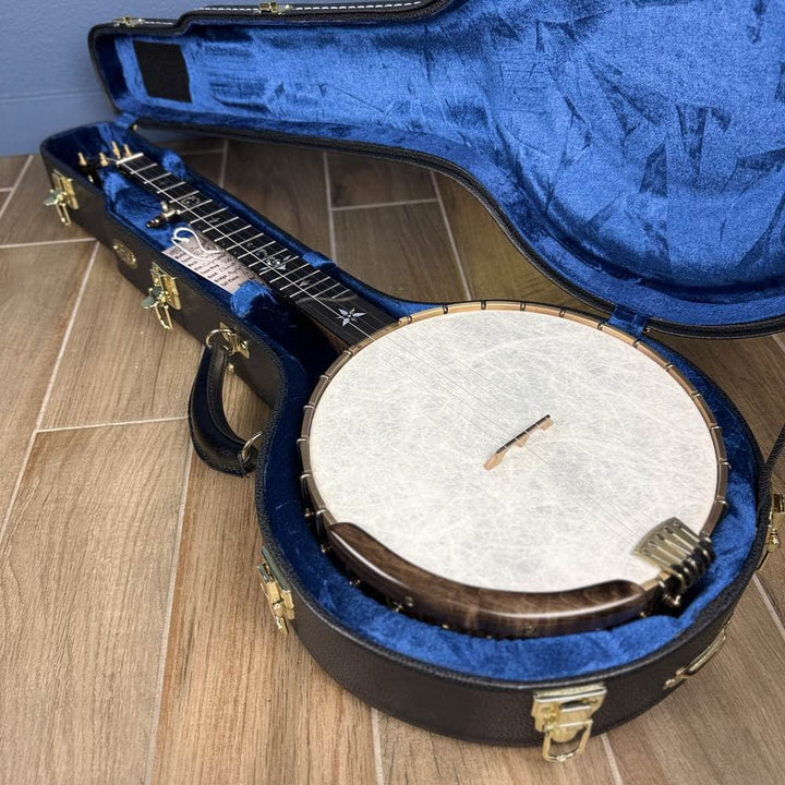 Ome Juniper 12" 5-String Openback Curly Maple Banjo #140 Ome Banjos 5 String Openback Banjo