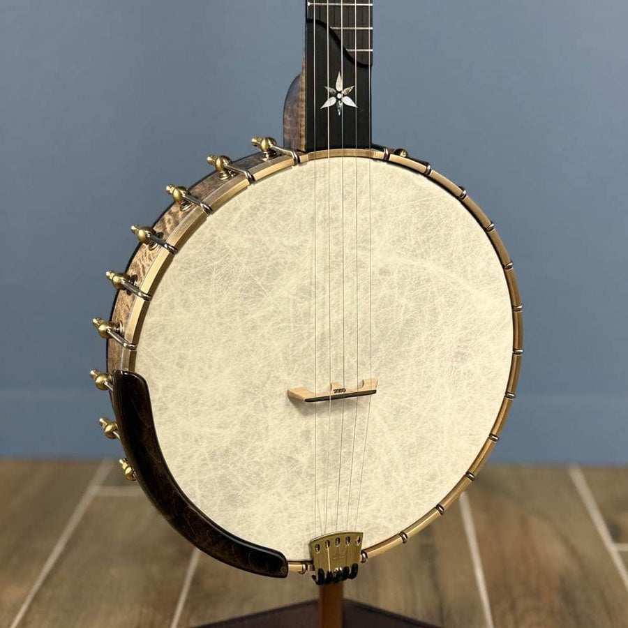Ome Juniper 12" 5-String Openback Curly Maple Banjo #140 Ome Banjos 5 String Openback Banjo