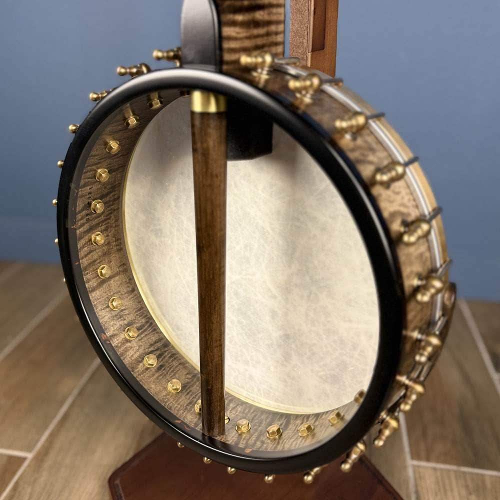 Ome Juniper 12" 5-String Openback Curly Maple Banjo #140 Ome Banjos 5 String Openback Banjo