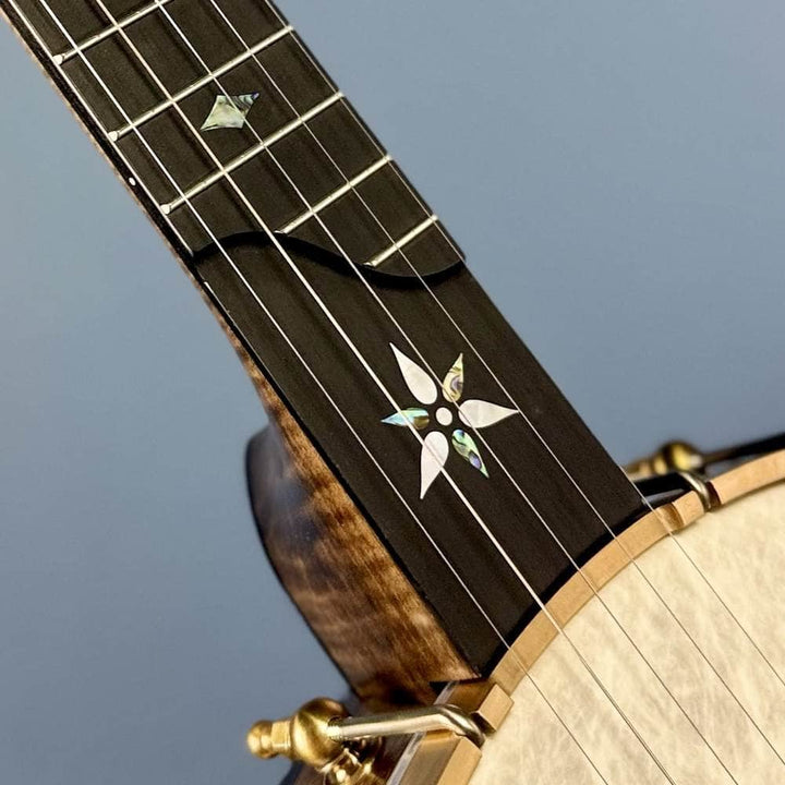 Ome Juniper 12" 5-String Openback Curly Maple Banjo #140 Ome Banjos 5 String Openback Banjo