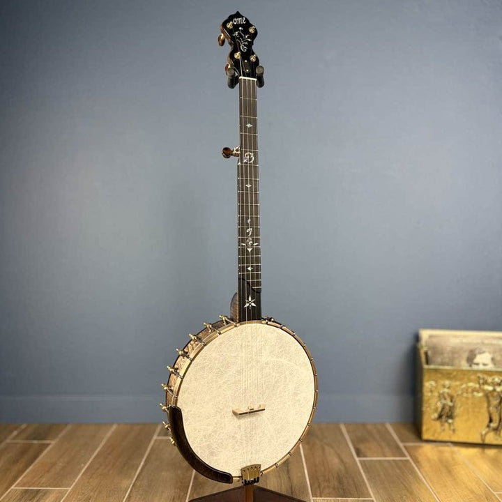 Ome Juniper 12" 5-String Openback Curly Maple Banjo #140 Ome Banjos 5 String Openback Banjo