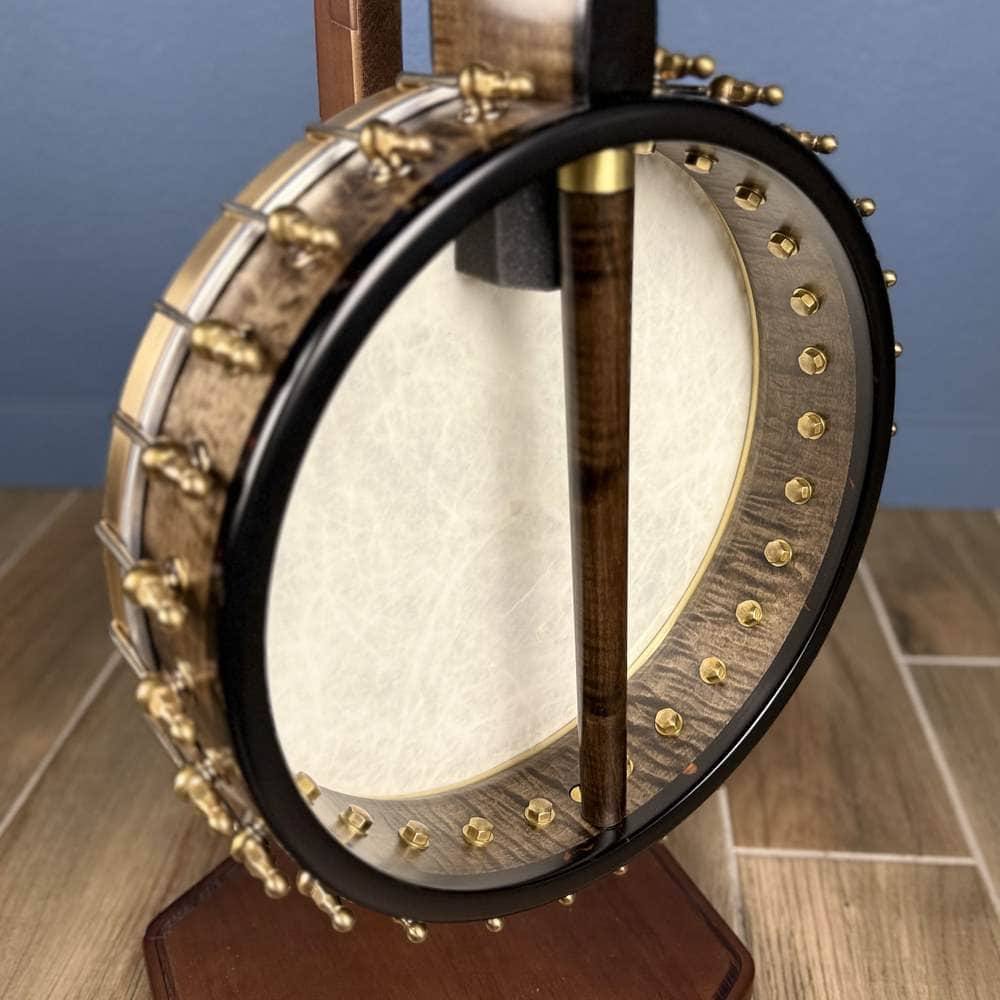Ome Juniper 12" 5-String Openback Curly Maple Banjo #140 Ome Banjos 5 String Openback Banjo