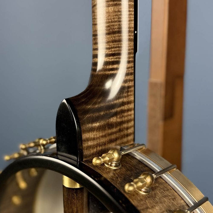 Ome Juniper 12" 5-String Openback Curly Maple Banjo #140 Ome Banjos 5 String Openback Banjo