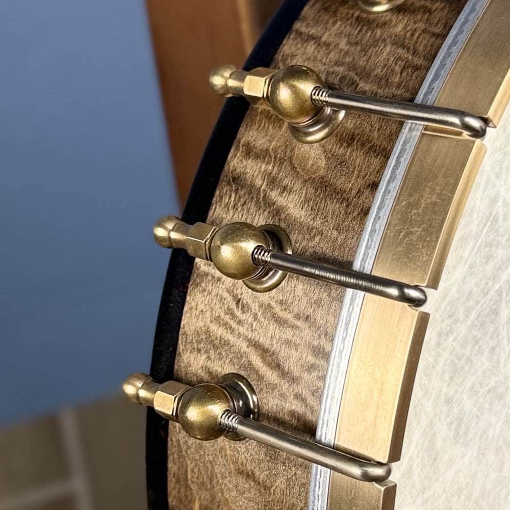 Ome Juniper 12" 5-String Openback Curly Maple Banjo #140 Ome Banjos 5 String Openback Banjo