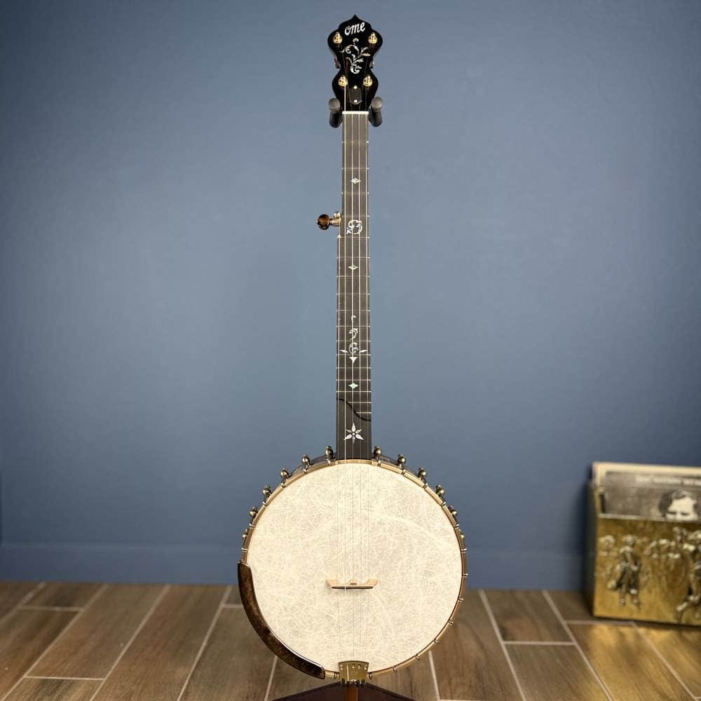 Ome Juniper 12" 5-String Openback Curly Maple Banjo #140 Ome Banjos 5 String Openback Banjo