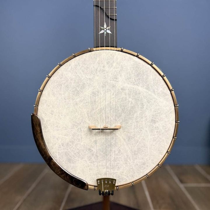 Ome Juniper 12" 5-String Openback Curly Maple Banjo #140 Ome Banjos 5 String Openback Banjo