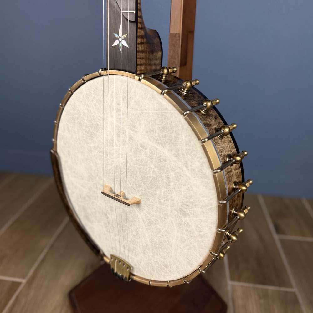 Ome Juniper 12" 5-String Openback Curly Maple Banjo #140 Ome Banjos 5 String Openback Banjo