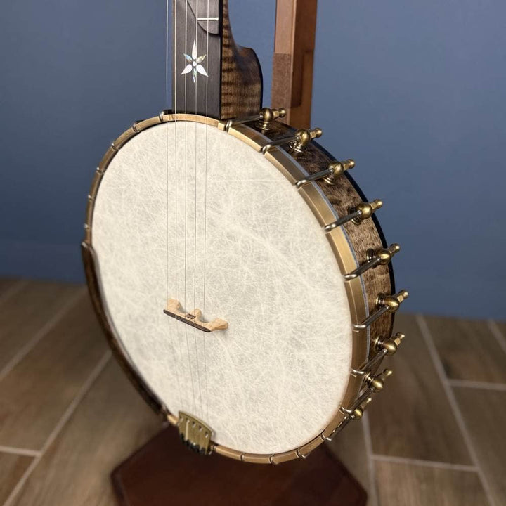 Ome Juniper 12" 5-String Openback Curly Maple Banjo #140 Ome Banjos 5 String Openback Banjo