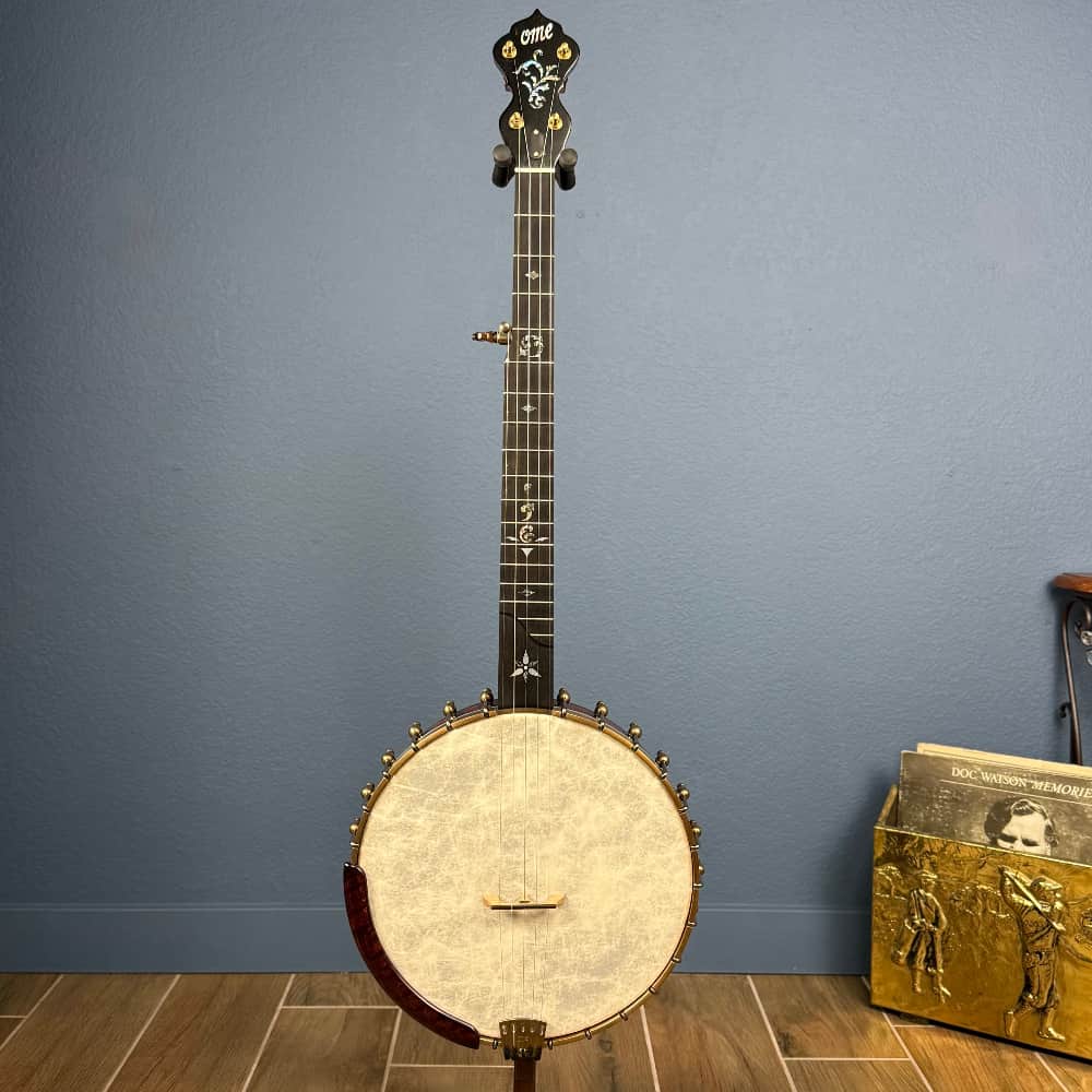 Ome Juniper 5-String Openback Curly Maple Banjo Ome Banjos 5 String Banjos