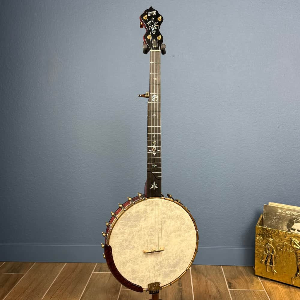 Ome Juniper 5-String Openback Curly Maple Banjo Ome Banjos 5 String Banjos