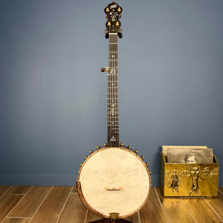 Ome Juniper 5-String Openback Curly Maple Banjo Ome Banjos 5 String Banjos
