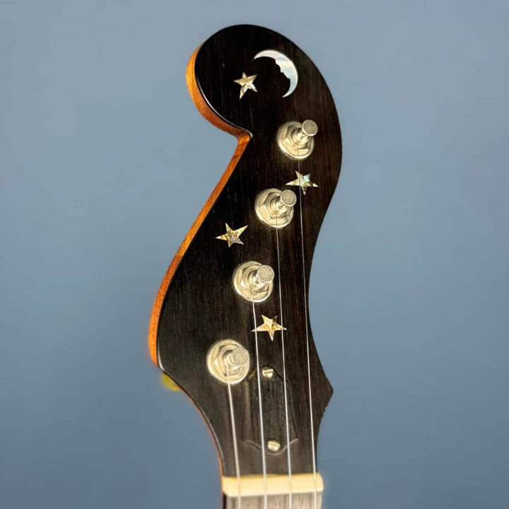 Ome Minstrel-Style Jubilee 12" 5-String Mahogany 5-String Banjo Scroll Peghead and Scoop, Used Ome Banjos 5 String Banjos