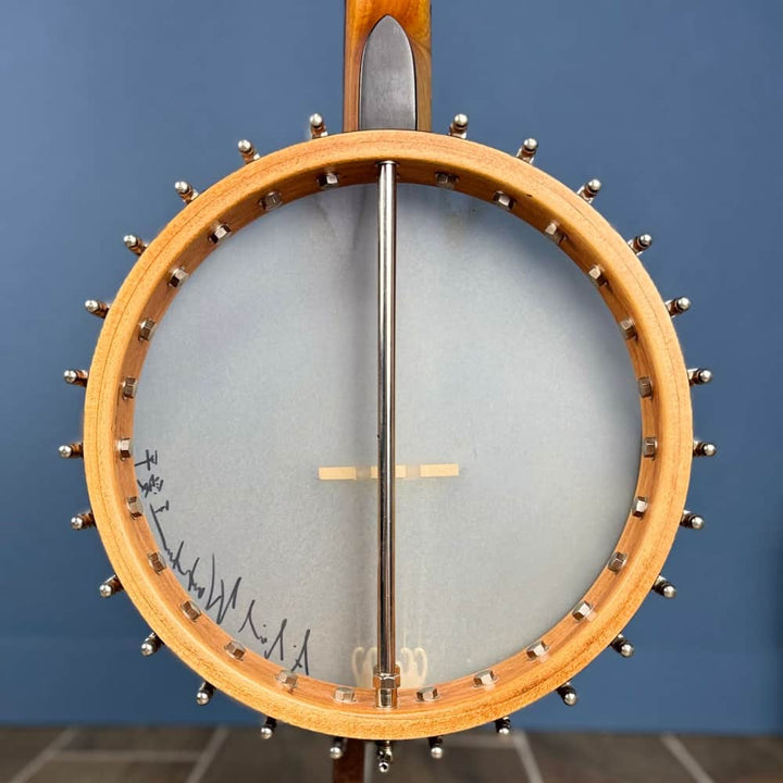 Ome Minstrel-Style Jubilee 12" 5-String Mahogany 5-String Banjo Scroll Peghead and Scoop, Used Ome Banjos 5 String Banjos