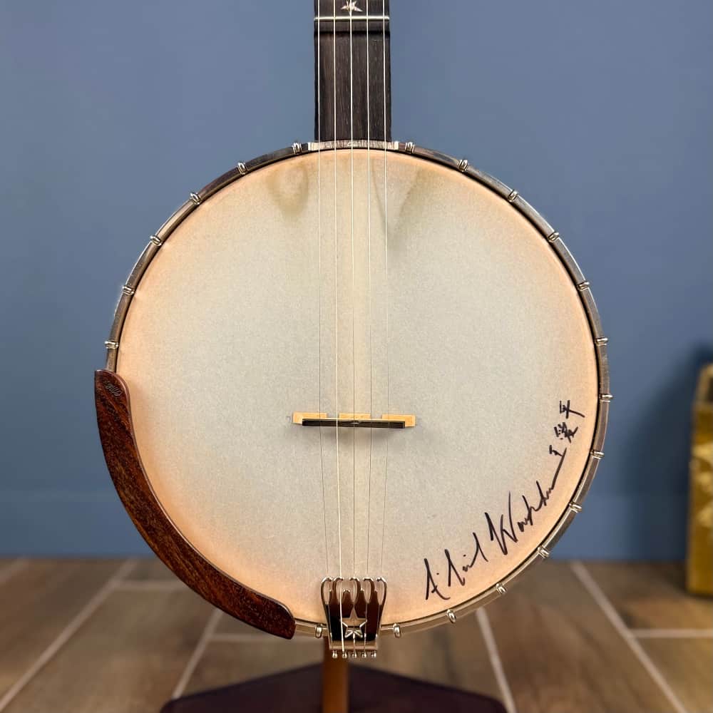 Ome Minstrel-Style Jubilee 12" 5-String Mahogany 5-String Banjo Scroll Peghead and Scoop, Used Ome Banjos 5 String Banjos
