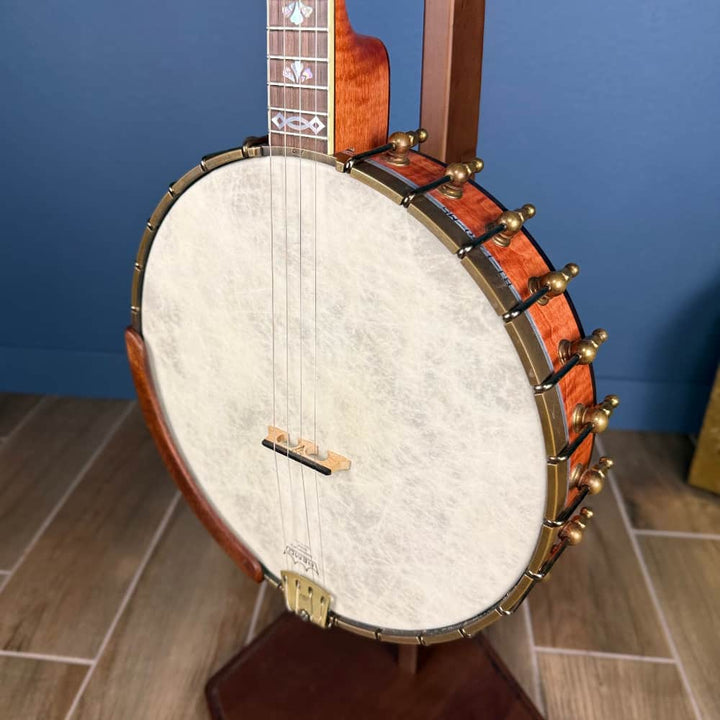 OME Trilogy 19-Fret Tenor Banjo – 12” Rim, Curly Maple, OHSC – Free Shipping - Used Ome Banjos 4 String Banjos