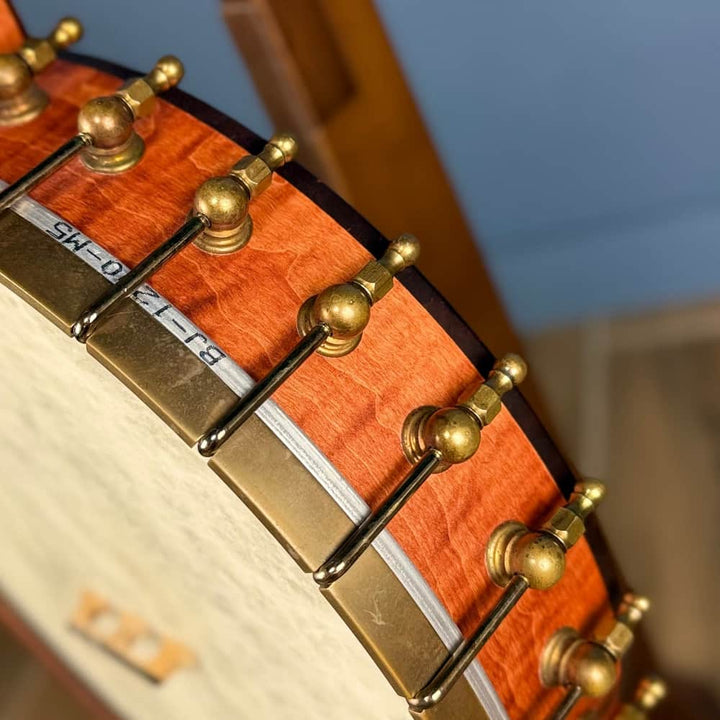 OME Trilogy 19-Fret Tenor Banjo – 12” Rim, Curly Maple, OHSC – Free Shipping - Used Ome Banjos 4 String Banjos