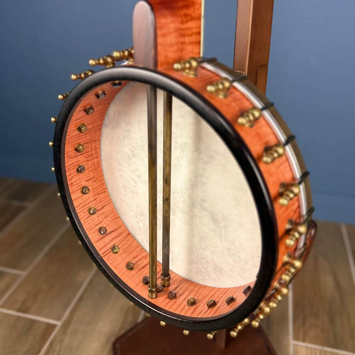 OME Trilogy 19-Fret Tenor Banjo – 12” Rim, Curly Maple, OHSC – Free Shipping - Used Ome Banjos 4 String Banjos